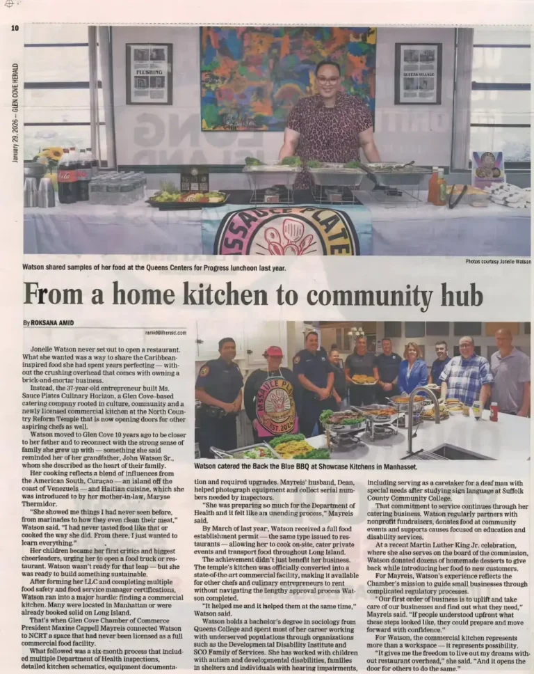 Ms Sauce in Glen Cove Herald Newspaper