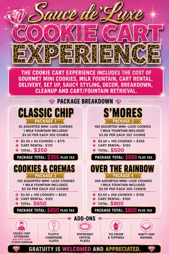 MsSauce Cookie Cart Experience