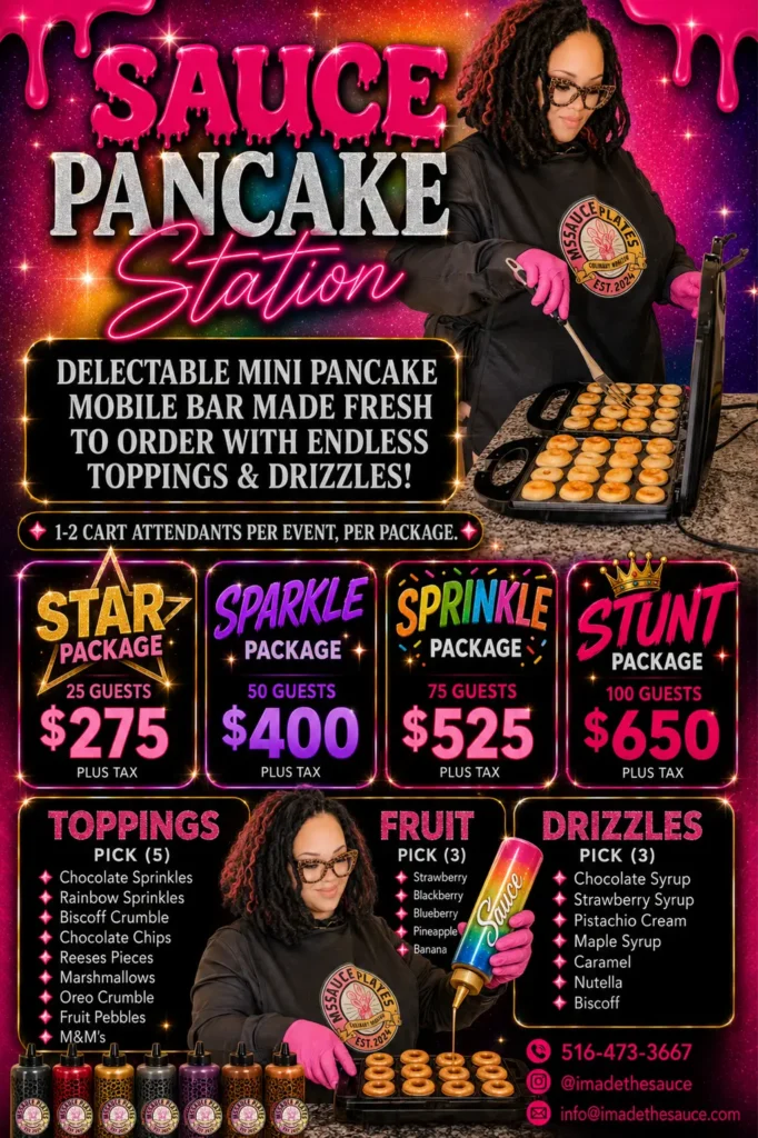 Sauce Pancake Station Flyer